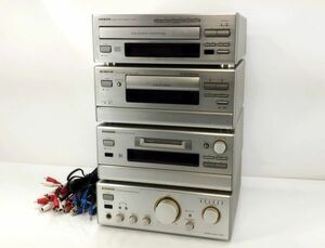 sa/ ONKYO オンキョー オーディオコンポセット 4点セット C-711CHM K-522M MD-122M A-921M 現状品　/DY-2267