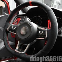 買得★VW MK7 ゴルフ7 ゴルフGTI ゴルフR ポロGTI シロッコ カバー ハンドル 2015 アルカンターラ_画像1