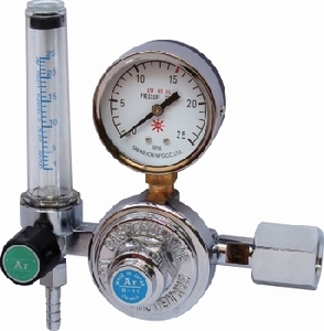 ３／３０最短発送、安心の国産品アルゴン調整器(流量計付)坂口製作所R11 アルゴン溶接、TIG溶接M