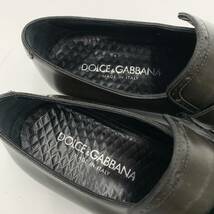 D ☆ 高級ラグジュアリー靴 'イタリア製' DOLCE&GABBANA ドルチェアンドガッバーナ 革靴 ビジネスシューズ ローファー 7.5 25.5cm 紳士靴_画像8