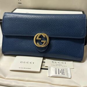 新品同様！ グッチ GUCCI 財布 長財布　インターロッキングGG コンチネンタル