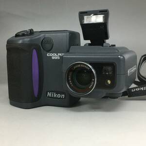 BF9/62　Nikon ニコン COOL PIX 995 コンパクトデジタルカメラ 革ケース バッテリー2本 チャージャー付き 動作品 中古○