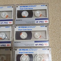 ジャンク　SONY　使用済み　カセットテープ　HF-PRO 90 46　計8本　ソニー　当時物　昭和レトロ　ノーマルポジション_画像4
