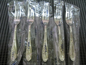 TBCL* cake Fork 5 pcs set *18-8 stainless steel * unused storage goods 