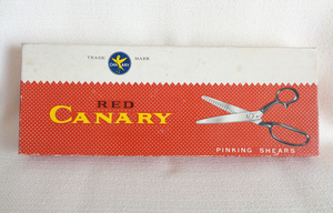 RED CANARY カナリヤ　ピンキングはさみ　ジグザグ ハサミ　日本製　レトロ