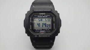 ●ジャンク CASIO G-SHOCK 電波 ソーラー GW-5000 ブラック カシオ 腕時計 ウォッチ