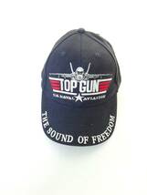 【新品】 トップガン 帽子 US ネイビー Top Gun Military Aviation Embroidered Adjustable ベースボール キャップ_画像1