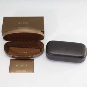 【ケースのみ】グッチ ルイヴィトン 眼鏡 メガネ サングラスケース2点セット LOUIS VUITTON GUCCI◆750f13