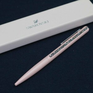 美品！SWAROVSKI スワロフスキー Crystal Shimmer クリスタルサマー ボールペン ピンク 箱付き◆752f21