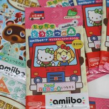 新品未開封 あつまれ/とびだせ どうぶつの森 amiibo アミーボカード2種類 21パックセット サンリオキャラクターズコラボ◆752f12_画像3