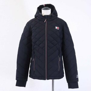 トミーヒルフィガー 中綿入り キルティングジャケット Lサイズ 黒 ブラック 収納袋付き レディース Tommy Hilfiger★756h21