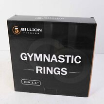 美品！BILLION 木製体操吊り輪 GYMNASTIC RINGS 直径1.1インチ 28mm ストラップ付き 体操リング ホームジム★759v16_画像4