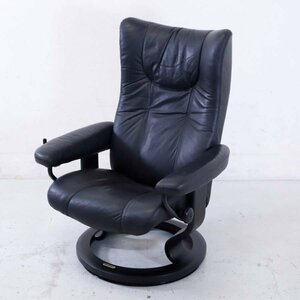 EKORNES エコーネス COLIBRI コリブリS 総革 ストレスレスチェア リクライニングチェア ブラック 北欧ノルウェー★766h10