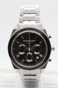 【CITIZEN】INDEPEDENT CHRONOGRAPH 0520 10BAR STAINLESS STEEL JAPAN MOVEMENT 中古品時計 電池交換済み 24.1.15 