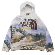 グッチ THE NORTH FACE フォレスト 総柄 パーカー メンズ コットン マルチ M GUCCI_画像1