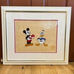 貴重 DISNEY SERIGRAPH 額装 ディズニー セリグラフ セル画 ミッキーマウス ドナルドダック 中古