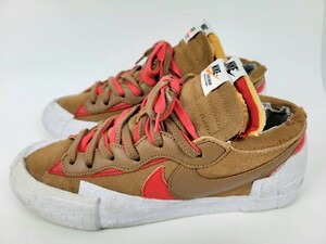 21年製 nike × SACAI BLAZER LOW US10 28cm ナイキ × サカイ ブレザー ブレーザー 別注 Wネーム 限定 DD1877-200 ブリティッシュタン