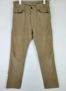 84年 USA製 levi's 519 42talon コーデュロイパンツ w31 519-1523 ベージュ ブラウン 80年代 80s アメリカ製 42タロン ビンテージ