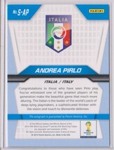 Andrea Pirlo アンドレア・ピルロ　Auto 直筆サイン Panini 2014 World Cup_画像2