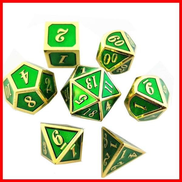 【在庫処分】D12 D10 サイコロ多面体ダイスD20 D8 D6 D4 亜鉛合金メタルダイス Dungeons and Drag