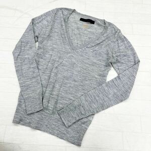 1316◎ G-STAR RAW ジースター ロゥ トップス プルオーバー ニット セーター 長袖 Vネック カジュアル グレー レディースM