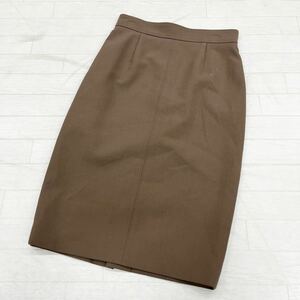 1320◎ 日本製 UNITED ARROWS ユナイテッドアローズ パンツ ボトムス タイト スカート ミモレ丈 ファスナー ブラウン レディース38