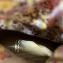 1315◎ 日本製 UNITED COLORS OF BENETTON 靴 ベネトン ロング ブーツ サイドジップ ヒール 14ホール カジュアル ブラウン レディース24.5_画像7
