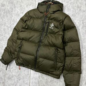 1円~ ＊ 国内正規品 '保温性抜群' RLX RALPH LAUREN ラルフローレン 中綿 フード付き ダウンジャケット sizeM メンズ アウター KHAKI