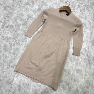  D @ 着心地抜群 '人気モデル' Theory セオリー 長袖 WOOL混 背面ZIP ニット チュニック ワンピース sizeS レディース 婦人服 トップス 