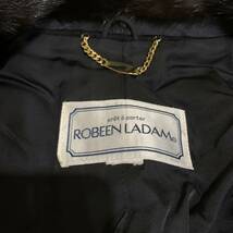 TT ▼ 良品 / 洗練されたデザイン!! '着心地抜群' ROBEEN LADAM ボタン ウール100% ロング コート size:16 アウター 婦人服_画像7