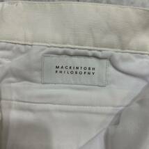 X @ 履き心地抜群 '人気モデル' MACKINTOSH PHILOSOPHY マッキントッシュフィロソフィー STRETCH コットン パンツ size40 ボトムス 古着 _画像7