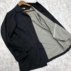 1円~ ＊ '撥水 機能性抜群' THE NORTH FACE ノースフェイス 高品質 ハイベント ナイロン ステンカラーコート レインコート L メンズ SFC-19