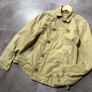 P ☆ 人気モデル!! '大きいサイズ' Abercrombie＆Fitch アバクロンビー&フィッチ WAKELY JACKET コットンジャケット size:XL メンズ 上着