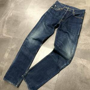 MM☆ 古着ビンテージ!!'米国製' LEVI’S リーバイス 505-03 コットン100% テーパード 濃紺 デニムパンツ ジーンズ 30×34 ボトムス 刻印379