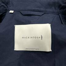 GG @ 英国製 '洗礼されたデザイン' MACKINTOSH マッキントッシュ COTTON ステンカラーコート size34 レディース 上着 アウター 古着 NAVY_画像7