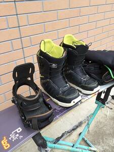 4点セット/SALOMON PULSE 160/SALOMON BOSS L/BURTON MOTO BOOTS 28cm/スノーボードケース