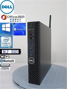 極小筐体！【税込】DELL Optiplex3070 corei5(9500T) 最新のoffice2021Proもインストール済み！