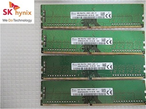 ラスト1式【今週のデスクトップメモリ】SKhynix 1R*8 PC4-2666V-UA2-11 　8GB*4枚　合計32GB