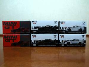 ☆即決送料無料☆ MINIGT 1/64 LB-Silhouette WORKS GT NISSAN 35GT-RR White&Matte Black&Lava Red ３色 右ハンドル＆左ハンドル6台セット