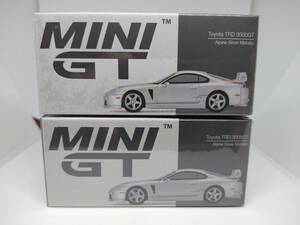 ☆即決送料無料☆ MINIGT 1/64 Toyota TRD 3000GT Alpine Silver Metalic 右ハンドル＆左ハンドル　2台セット