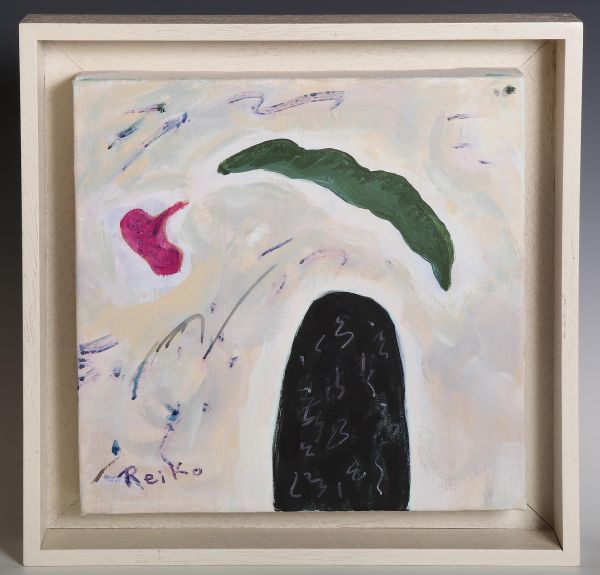 8320 Reiko Horimoto Interesting Stories 2021 Acrylic Framed Autographed Authentic Abstract Painting Feminine Beauty Creative Painters Association Member of Japan Federation of Artists, artwork, painting, acrylic, gouache