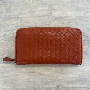 Bottega Veneta Intrecciato Leather Long Wallet Reddish brown イントレチャート レザー 長財布 赤茶色 ロングウォレット