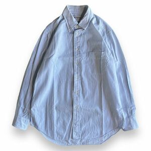 鎌倉シャツ Maker's Shirt 鎌倉 100番手 長袖 チェック コットン ボタンダウン シャツ ワイシャツ スーツ ビジネス トップス 41-83 ブルー