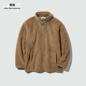 ★UNIQLO×White Mountaineering★ユニクロ×ホワイトマウンテニアリング★フリースオーバーサイズプルオーバー★ベージュ★XXLサイズ★