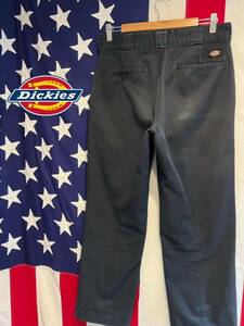 ★Dickies★ディッキーズ★874BK★ワークパンツ★トラウザーズ★チノパンツ★ジッパーフライ★ブラック★黒★W32サイズ相当★