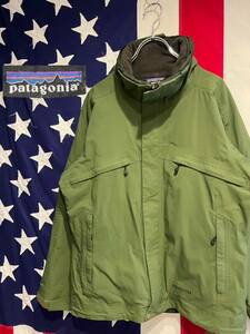 ★Patagonia★パタゴニア★00s★2007年製★マウンテンジャケット★11286F7★ナイロン★裏地メッシュ★刺繍ロゴ★カーキ★XSサイズ★