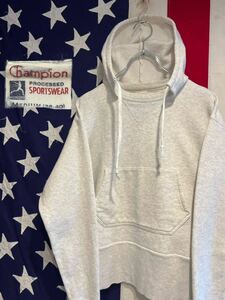 ★Champion★チャンピオン★復刻ランタグ★日本製★後付けフード★両Vガゼット★スウェットパーカー★プルオーバー★裏起毛★Mサイズ★