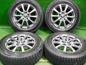 中古 ホイールタイヤ 4本 195/65R15 2018年製 8分山 マナレイスポーツ スタッドレス タイヤ ノーストレック　N31