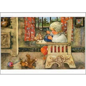 ミリ・ウェーバー 一緒に食事 スイス 製 ポストカード グリーティングカード 絵はがき 小鳥 妖精 パタミン