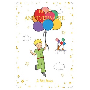 星の王子さま Le Petit Prince ポストカード フランス 製 バースデーカード Happy Birthday お誕生日おめでとう パタミン